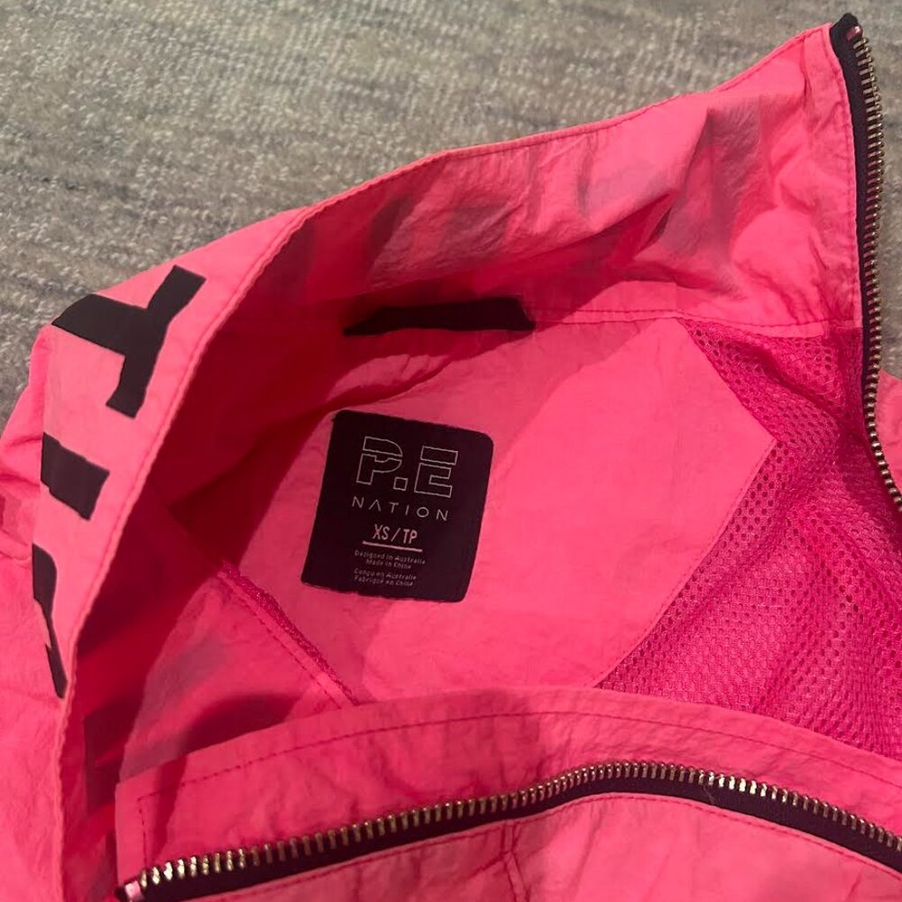 PE nation pink windbreaker